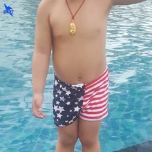 Детские пляжные шорты для мальчиков в стиле пэчворк, стрейчевый купальник, быстросохнущие плавки-шорты для купания, летняя костюмная пляжная одежда, шорты