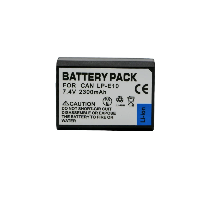 LP E10 2300mAh 7 4 V LPE10 Аккумулятор для цифровой камеры Canon EOS Rebel T3 T5 T6 1100D 1200D 1300D Kiss X50