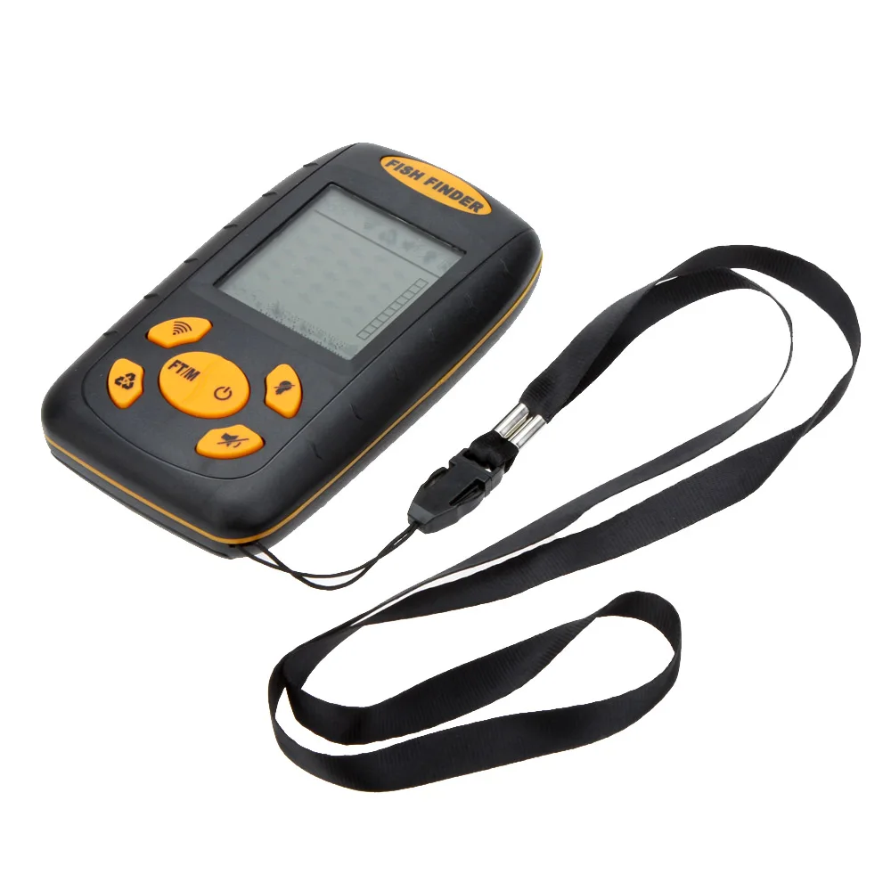 25ft كابل المحمولة صياد السمك 100 متر عمق الصيد الاستشعار سونار Fishfinder إنذار محول أسلم