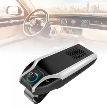 

12V Dual-USB Sun Visor Universal Car Bluetooth FM Transmitter Handsfree Car Kit Car Audio MP3 Player Support Charger AUX