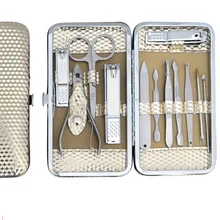 12 шт./компл. роскошь золота ногтей Ножи ножницы для ногтей Набор лаков для ногтей машинки для стрижки волос