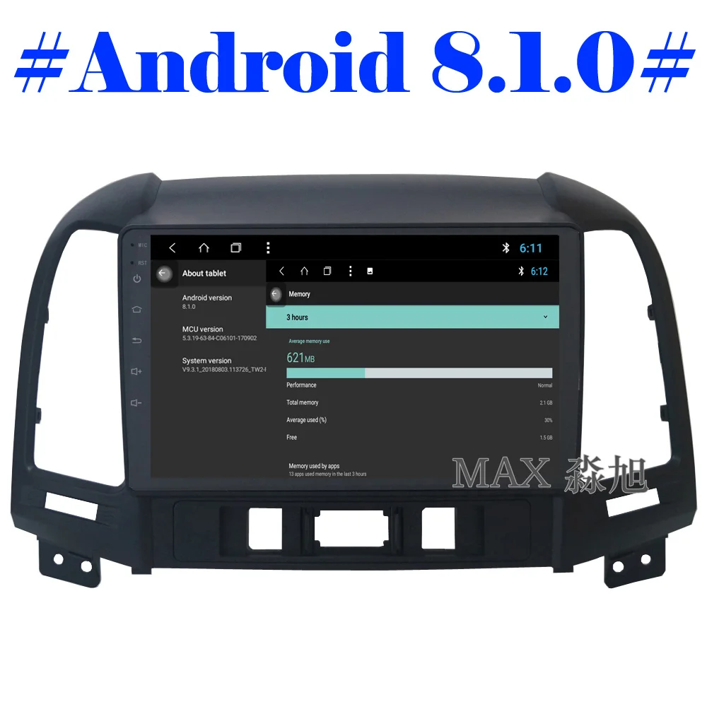 Excellent MAX GPS Navigation System Android 8.1.0 2G 32G Car DVD Player for Hyundai santa fe 3/4holes car stereo radio RDS 4G WiFi Map 1 Excellent MAX GPS Navigation System Android 8.1.0 2G 32G Car DVD Player for Hyundai santa fe 3/4holes car stereo radio RDS 4G WiFi Map 1