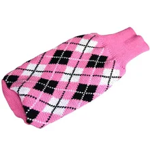 Weater на осень теплое зимнее вязание крючком Одежда для собак правило жилет Горячая собака Прямая