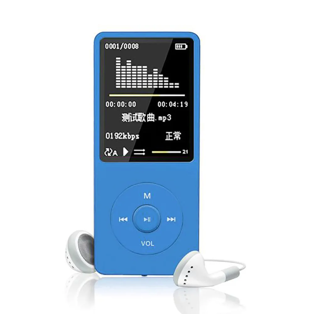 MP4 плеер портативный 70 часов воспроизведения MP3 MP4 без потерь Звук Музыкальный плеер fm-рекордер TF карта для спорта на открытом воздухе