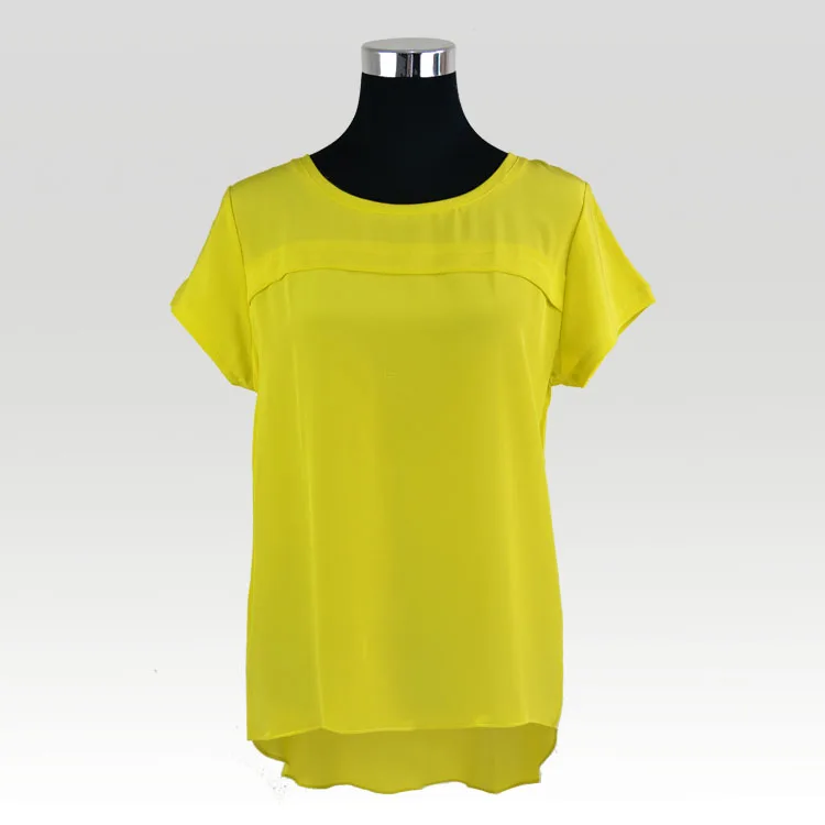 

100% Silk Crepe Shirt Pure Natural Silk Fabric Casual Style Free Size Women Summer Shirts Comfortable Breathable