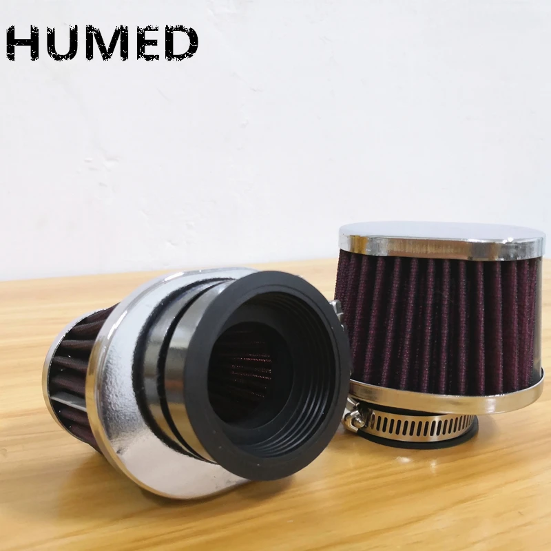 

Universal Chrome Ring Motorcycle Air Filter 42MM 45MM 48MM 52MM 54MM Motorcycle Air Filter Cleaner For Yamaha Kawasaki Suzuki