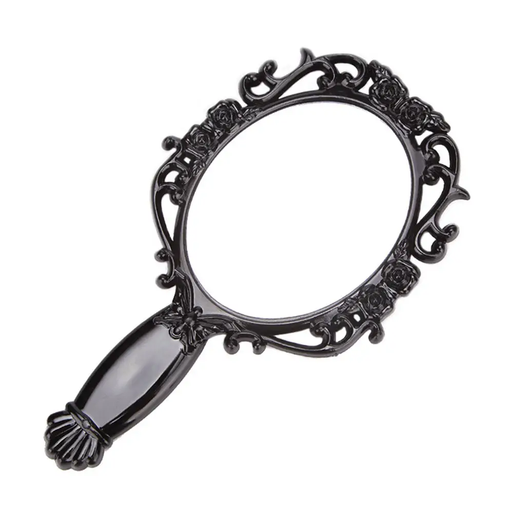 Ретро декоративное зеркало, винтажное овальное круглое косметическое зеркало, ручное зеркало, женский макияж