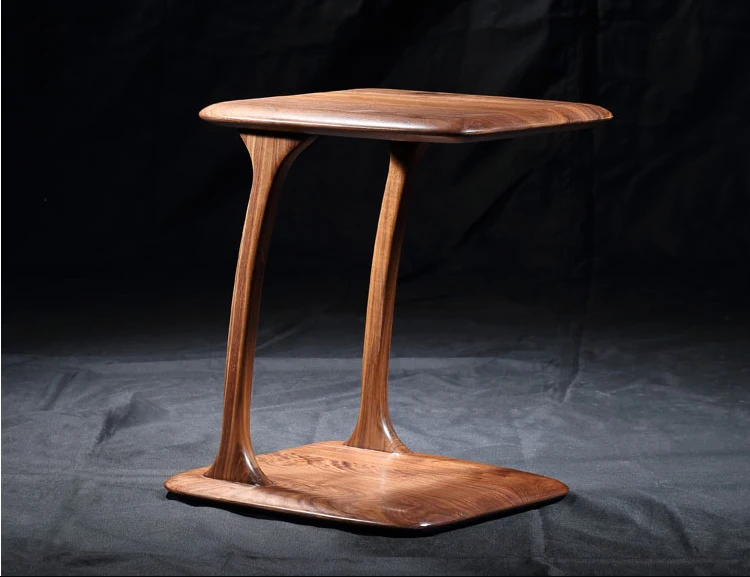 100% Walnut Solid Wood End Table