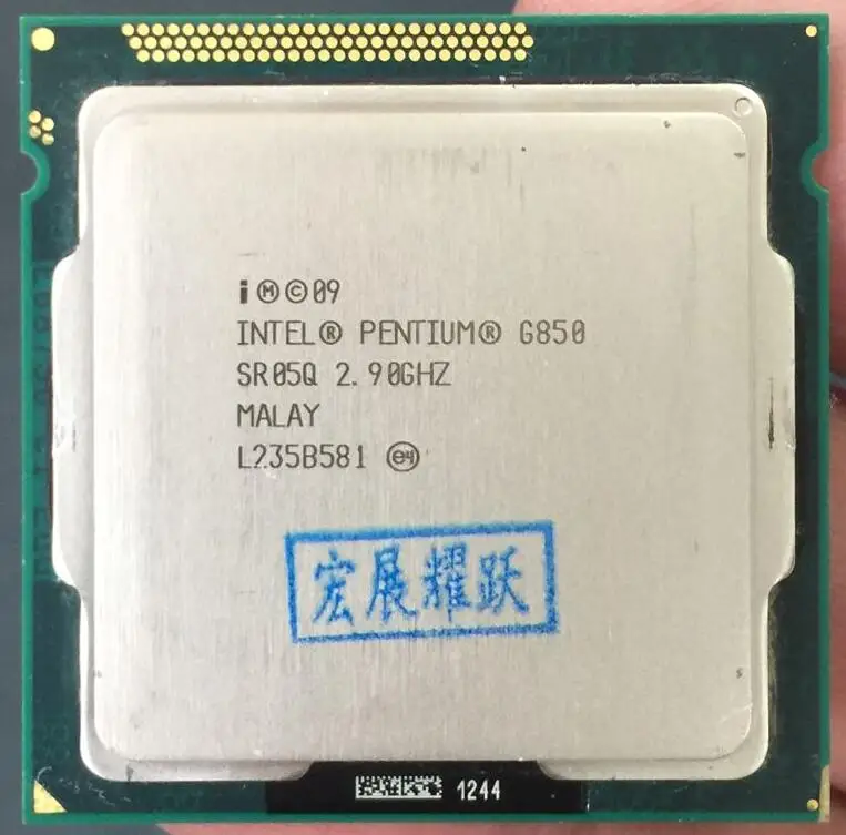 

Intel Pentium Processor G850 (3M Cache, 2.90 GHz) CPU Dual-Core LGA 1155 100% working properly PC Computer Desktop CPU