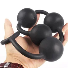 Silicone Big Anal Beads Butt Plug Dilatador Anal Balls Expander Vibrant Anal Plug Vaginal Dilator Sex