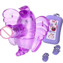 Strapon Dildo Vibrator Invisable Panties strap on Vibrator Wireless Remote Control Butterfly Vibrator Female Masturbator Sex Toy