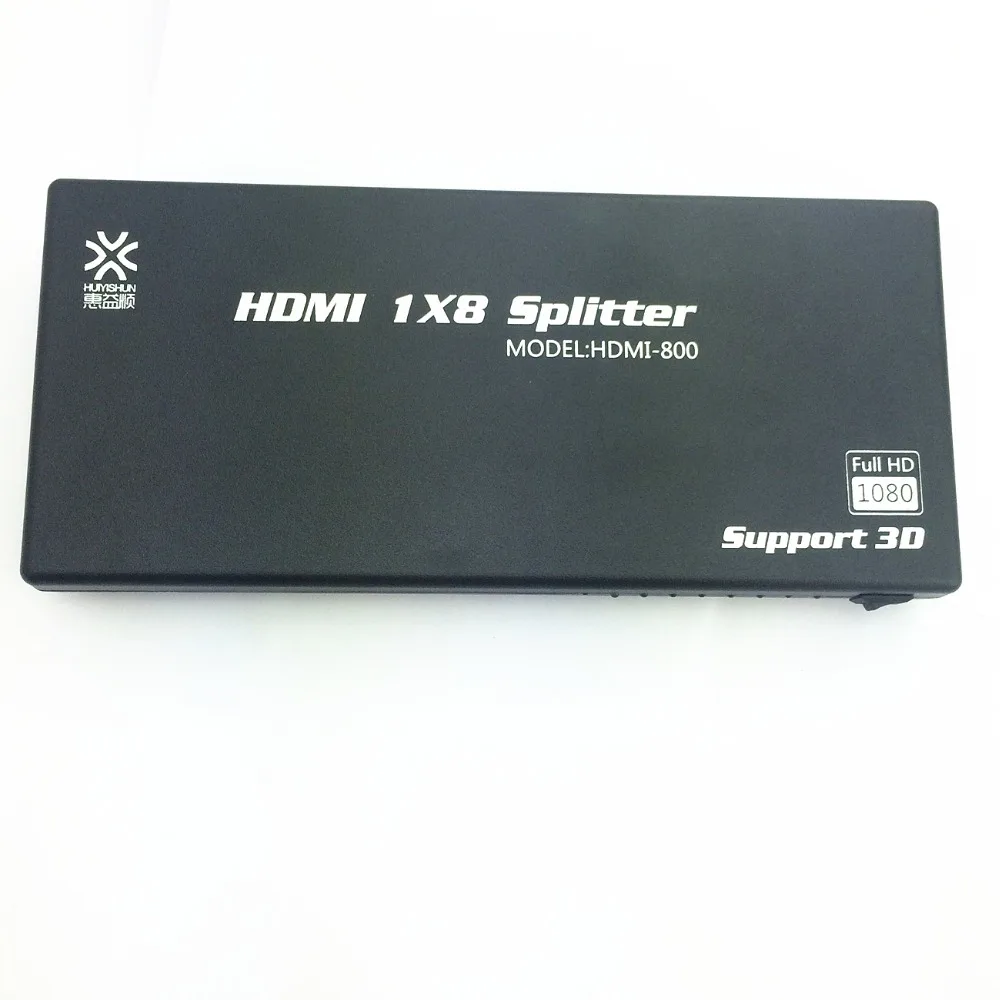 1080 P 3D мини 8 Порты и разъёмы HDMI Splitter Switcher 1x8 1 в 8 из распределитель hdmi сплиттер для HDTV PS3 Xbox EP программа хорошее качество