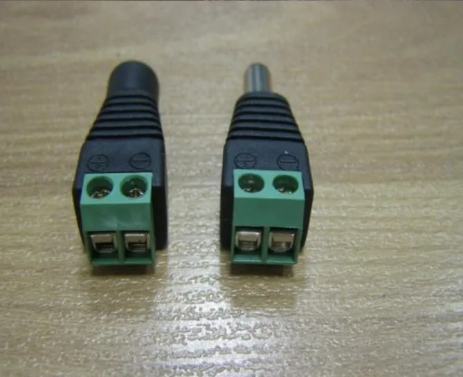 

Free shipping 10 pairs male/female DC Power Jack Plug Connector 5.5*2.1mm For Led Strip Light