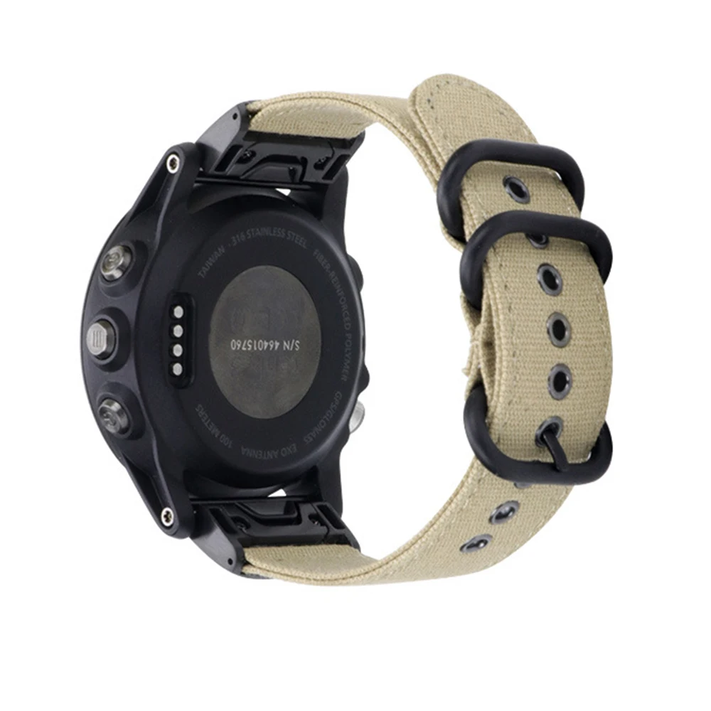 BOX W ДЛЯ Fenix 5S Band 20 мм Премиум Тканые нейлоновые холщовые Широкие ремешки для Garmin