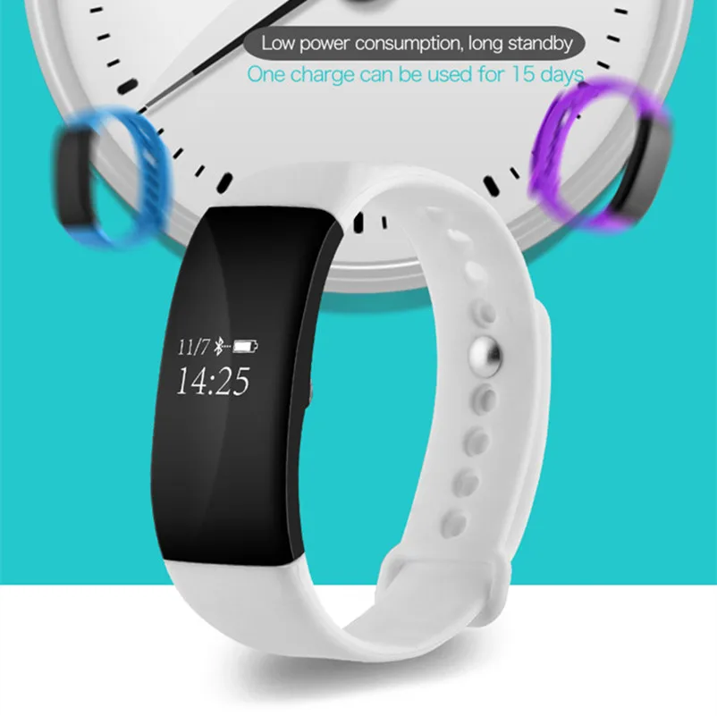 

Monitor Fitness Tracker Pedometer Waterproof Bluetooth Smart Wristband Heart Rate Monitor Smart Bracelet For Andriod Ios Phones