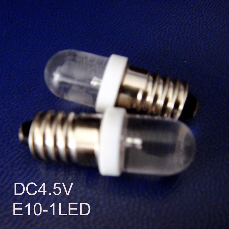 

High quality DC4.5V Led E10 Warning light,Led E10 Bulb E10 Led Indicator light,E10 Led Instrument light free shipping 500pcs/lot