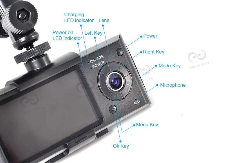 ChonChow двойной видеорегистратор Автомобильный видеорегистратор X3000 R300 gps Автомобильный видеорегистратор s Автомобильная камера видеорегистратор приборная панель портативный рекордер