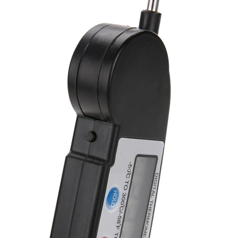 Foldable Food Thermometer Programmed Digital Kitchen Food Cooking BBQ Meat Fork Barbecue Probe Type Temperature Gauge