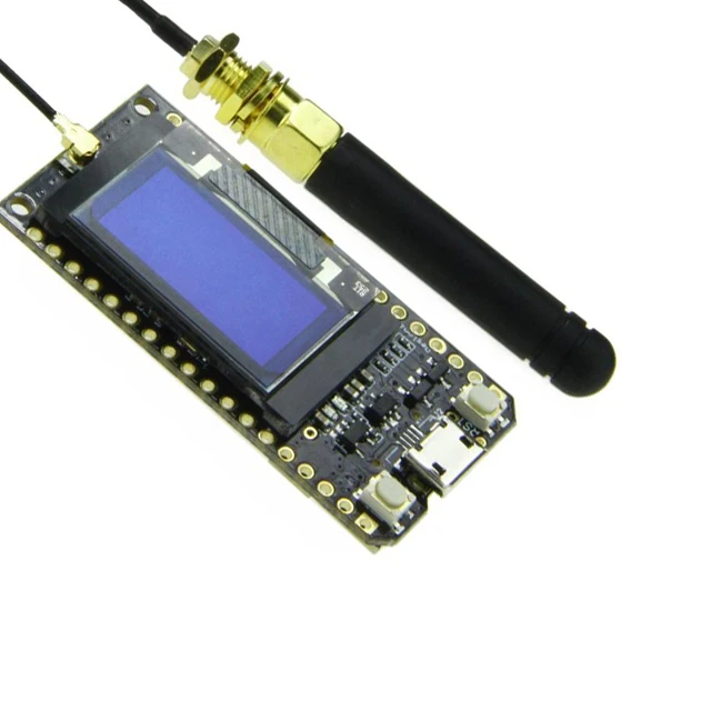 Bluetooth Wifi ESP-32 макетная плата модуль Lora32 Lora 868Mhz ESP32 Lora Oled 0,96 дюймовый синий дисплей с антенной