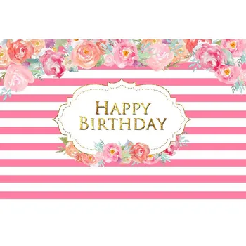 

Pink And White Background For Photography Colourful Flowers Backdrop For Baby Shower Decor Children Birthday Party Photo Pros