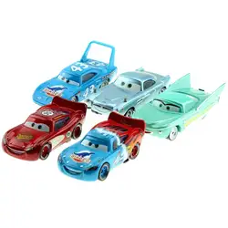 Disney Pixar Cars 5 шт./лот Молния Маккуин король 1:55 Diecast металла Игрушечные лошадки модель автомобиля подарок на день рождения для мальчиков