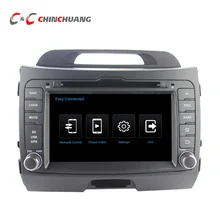 1024*600 Quad Core Android 5.1.1 Coche DVD GPS de Radio para Kia Nuevo Sportage con DVR Wifi SWC BT USB Espejo enlace