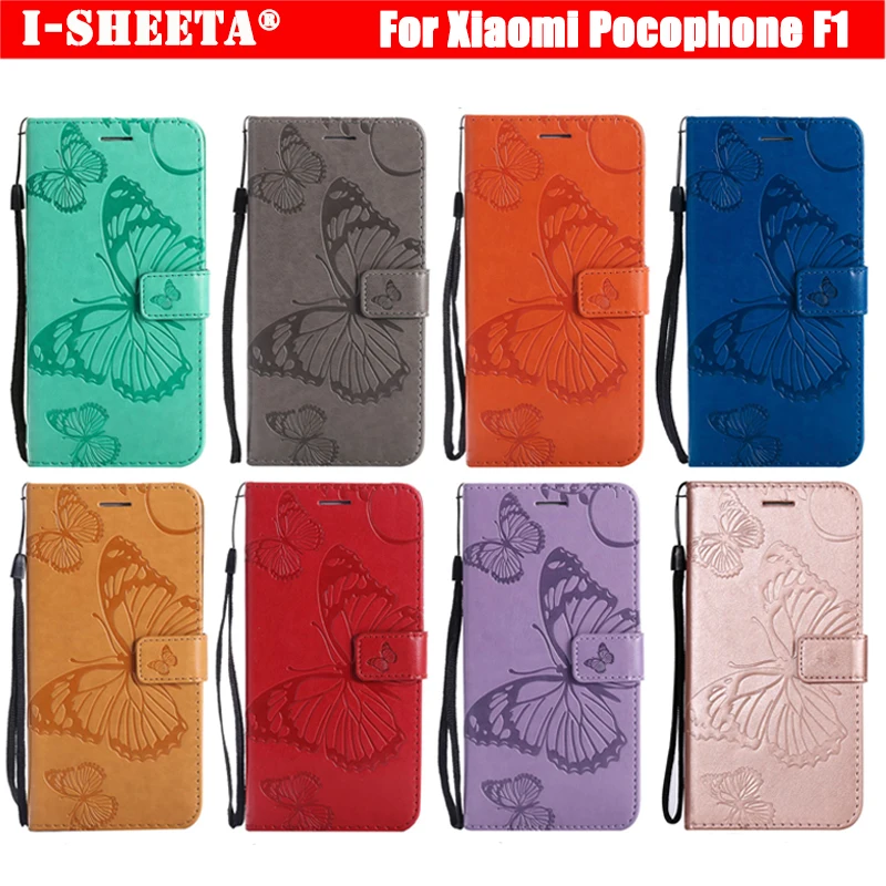 

360 Magnetic Full For Xiaomi Mi Play A2 8 Lite Focophone F1 Wallet Case For Redmi Note 7 6 Pro Leather 3D Butterfly Flip Cover