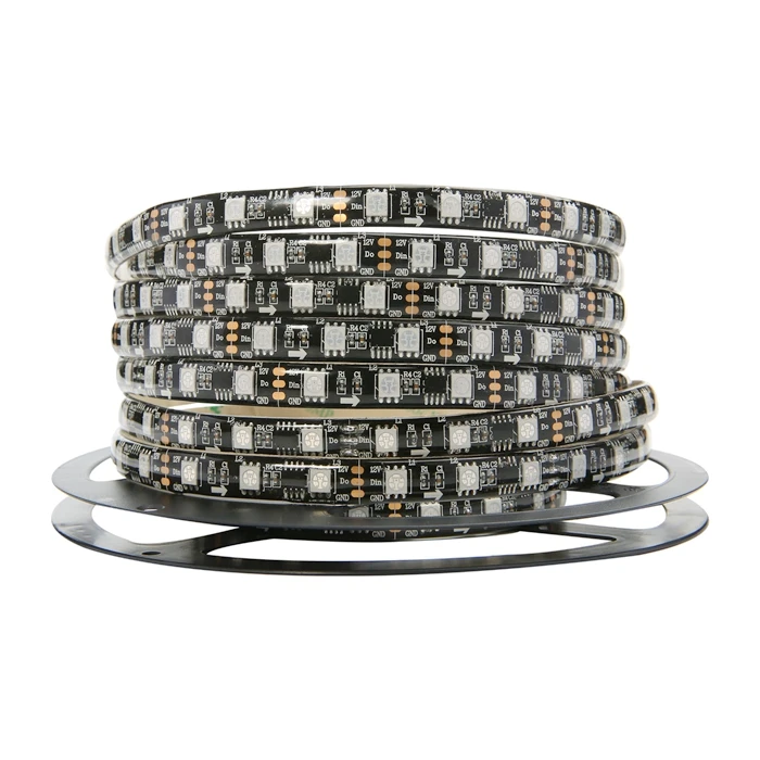 

5m/Roll DC12V WS2811 IP30/65/67 5050 SMD RGB Strip light White/Black PCB 30 leds/m Addressable Digital flexible led strip tape