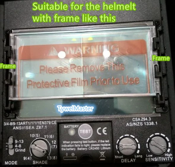 Welding Helmet Magnify Lens Diopter 2.0 Welding Mask 100*45mm