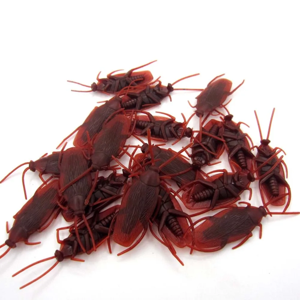 

2017 10 pcs Prank Funny Trick Joke Special Lifelike Model Fake Cockroach Roach Toy