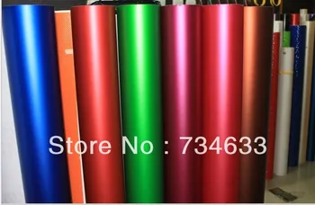 

Premium Quality Lush Green Matte chrome Vinyl wrap Foilen-Foil self adhesive vinyl 1.52x20m/Roll Free Shipping