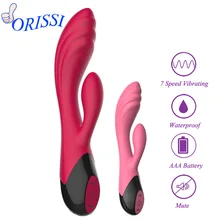 ORISSI Rabbit G spot Vibrator Clitoris Stimulator Dual Vibrator Penis Massager Dildo Vibrator Sex Toys for Woman Adult Product