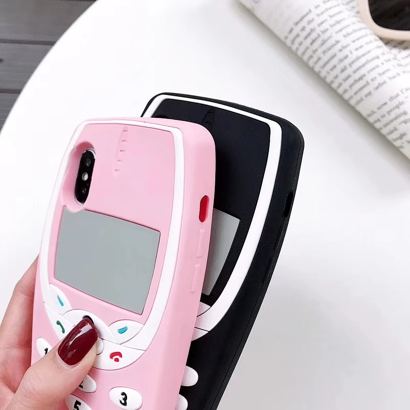 Силиконовый чехол для iPhone 6 6s 7 8 Plus X XS MAX XR случаях Прекрасный Ретро клавиатура, Телефон Чехол