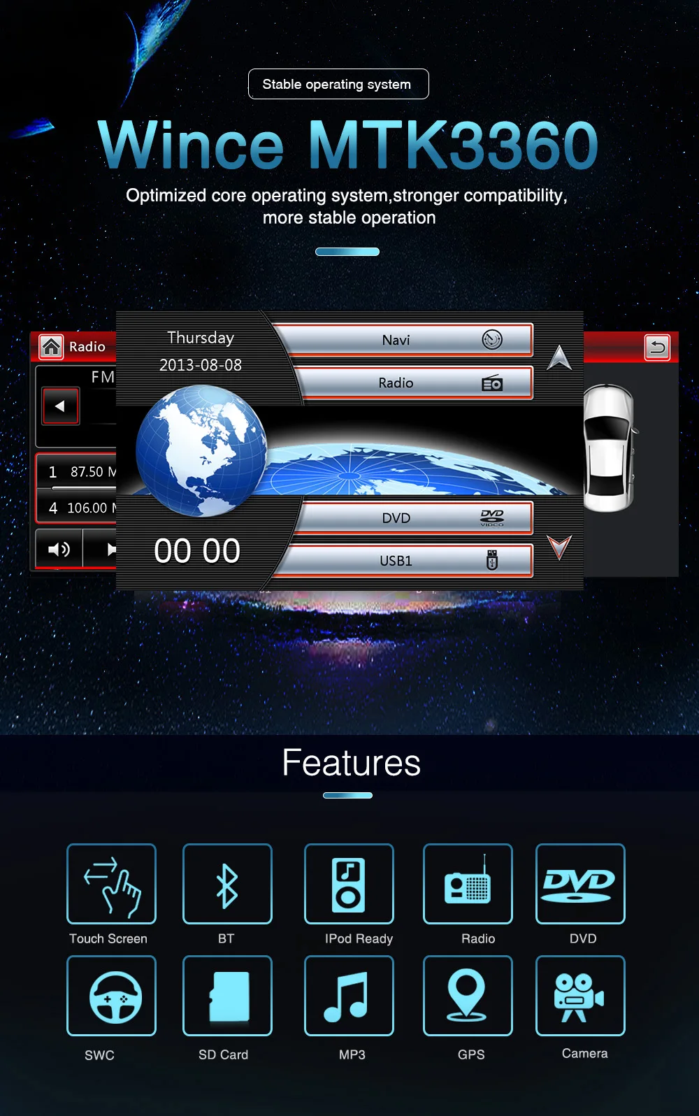 Excellent NaviFly Car dvd multimedia player radio audio for Volkswagen VW Touareg 2004 - 2009 T5 with GPS navigation BT RDS Map MIC 19 Excellent NaviFly Car dvd multimedia player radio audio for Volkswagen VW Touareg 2004 - 2009 T5 with GPS navigation BT RDS Map MIC 19