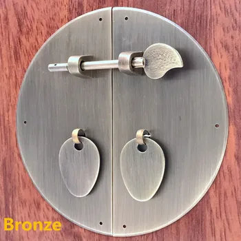 

8cm/10 /15/ 18/20 Chinese cup door retro pure copper handle bat Clouds handle Round furniture handle Engraved Cabinet Knobs