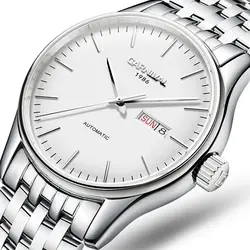 Швейцария Роскошные для мужчин смотреть карнавал бренд часы автоматические механические reloj hombre световой часы сапфир C-8612G-7