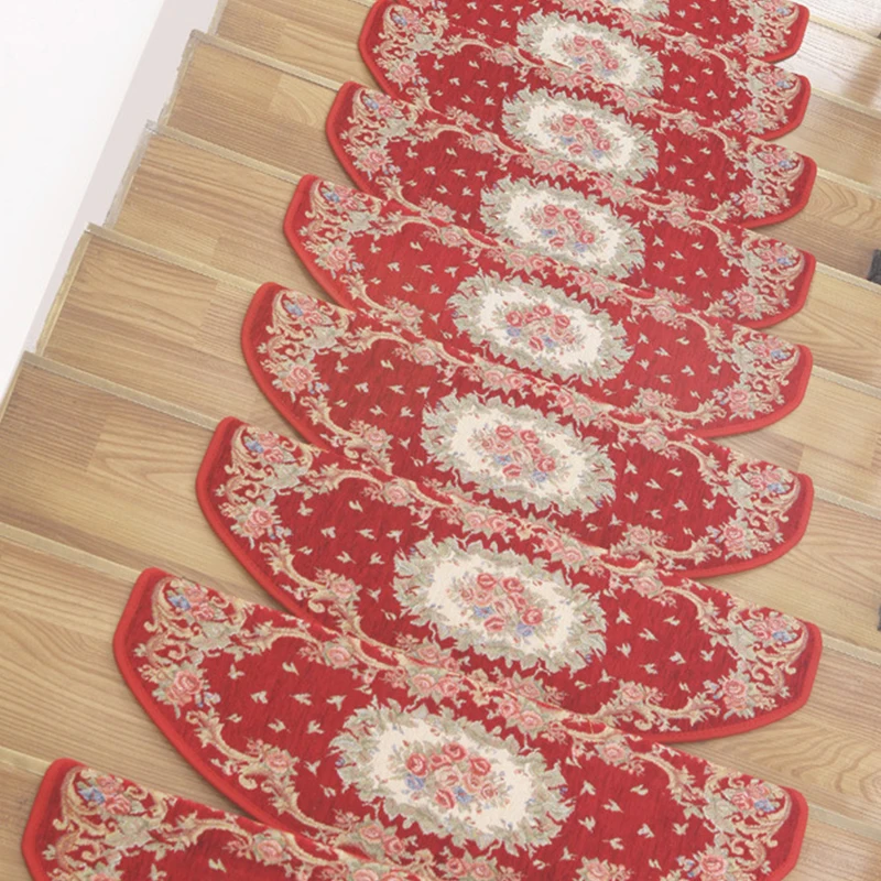 Non-Slip Silicone Bottom Staircase Pads Step Mats for Stair Carpet Treads Protect Staircases From Scratched Glue-Free