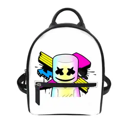 Noisydesigns Marshmello узор печатает ежедневно рюкзак для девочек-подростков путешествия Mochila модная школьная сумка женские сумки подарок для