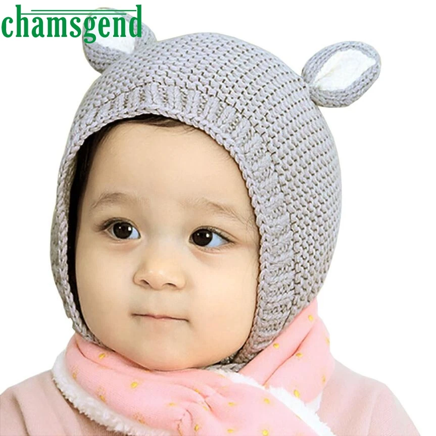 CHAMSGEND Baby hats for girl for 6 15month Cute Winter Baby Kids Girls