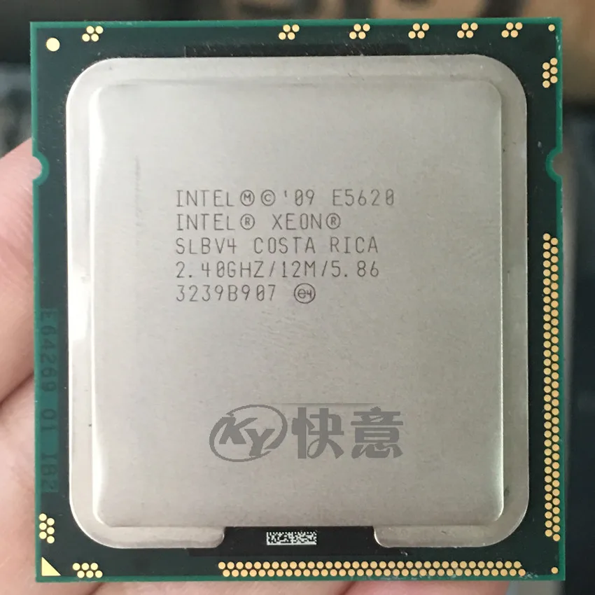 Процессор Intel Xeon E5620(12 м Кэш, 2,40 ГГц, 5,86 GT/s Intel QPI) LGA1366 Настольный Процессор нормальной работы