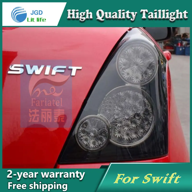 Car Styling Tail Lamp for Suzuki Swift 2014 Tail Lights LED Tail Light Rear Lamp LED DRL+Brake+Park+Signal Stop Lamp