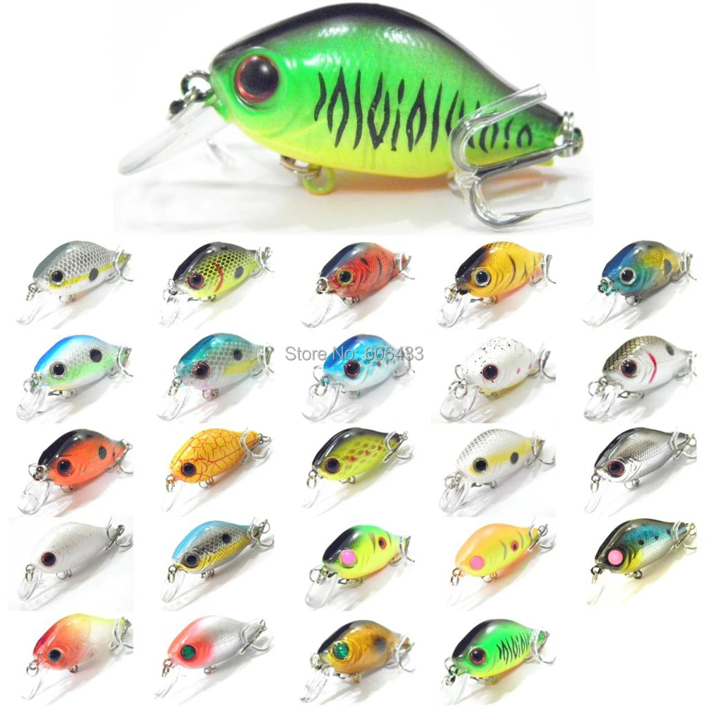10PCS Mini Crank Lure Fishing Lure Minnow Lures hook Crankbaits artificial bait 5.6cm/7g Free