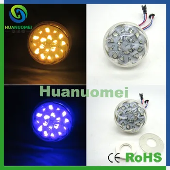 

Free shipping 50pcs 60mm rgb amusement rides led decoration lighting digital led park pixel module light with 18leds