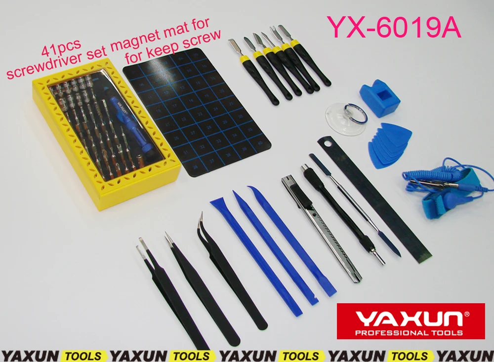 Yaxun YX6019A Многофункциональный ремонтный инструмент сумка, Набор прецизионных отверток для мобильного Iphone/7G/samsung/ipad/компьютера/ноутбука