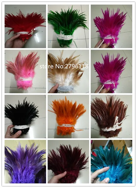Wholesale 10-100pcs Natural Rooster Tail Feather 30-35cm/12-14 in environ -35.56 cm Décoration