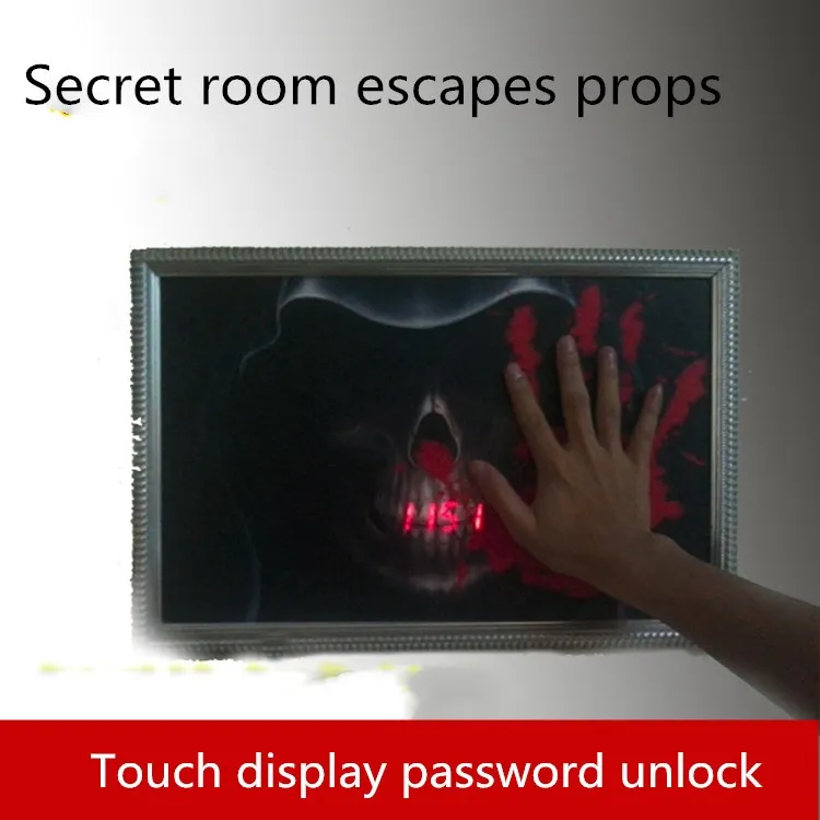 

real life games escape room props Touch unlock organ props Body touch sensor digital display password escape room game
