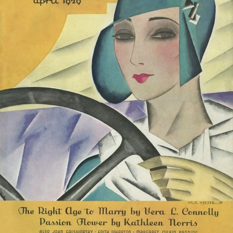 Delineator Magazine Front Cover April 1929 Poster Print By Mary Evanspeter & Dawn Cope Collection (24 X 36)