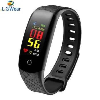 

Men Women Waterproof Heart Rate Blood Pressure Upgrade Version IPS Display Smart Bracelet Wristbands Fitness Sports WristWatch