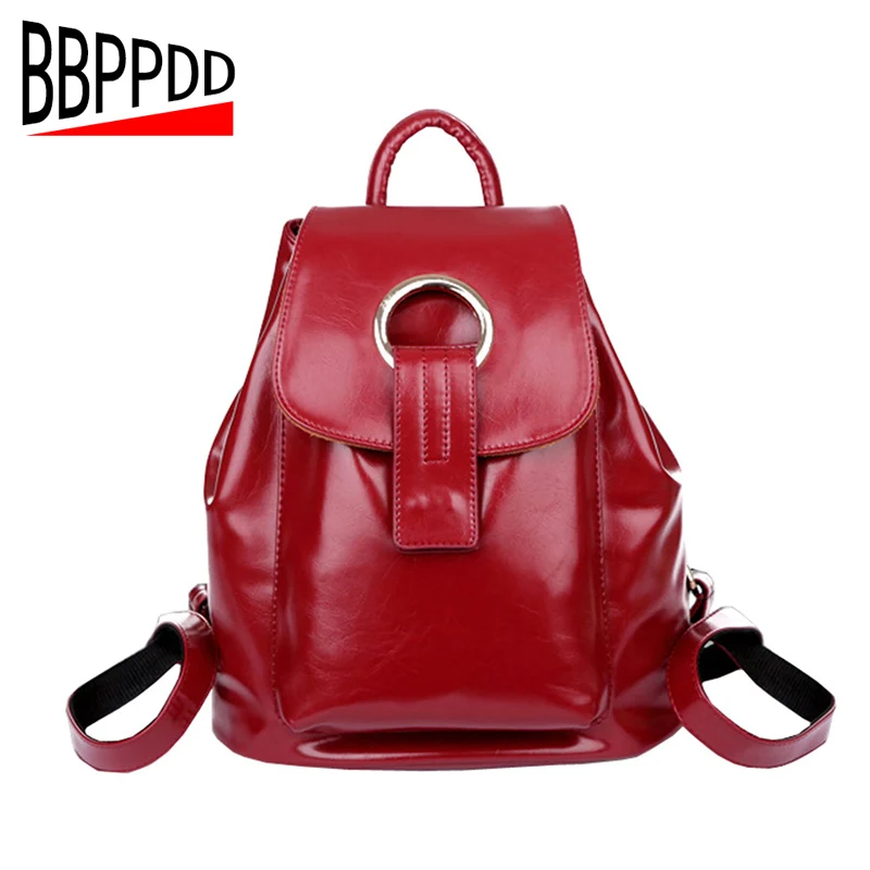 BBPPDD Spanish Brand 2018 Design Pu Women Leather Backpacks School Bag