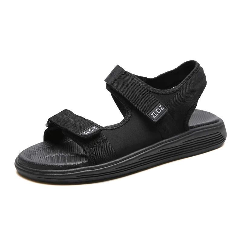 

2019 New Mesh Men's Sandals Summer Black Casual Shoes High Quality Flat Beach Sandals Slippers for Men Hommes Sandalias